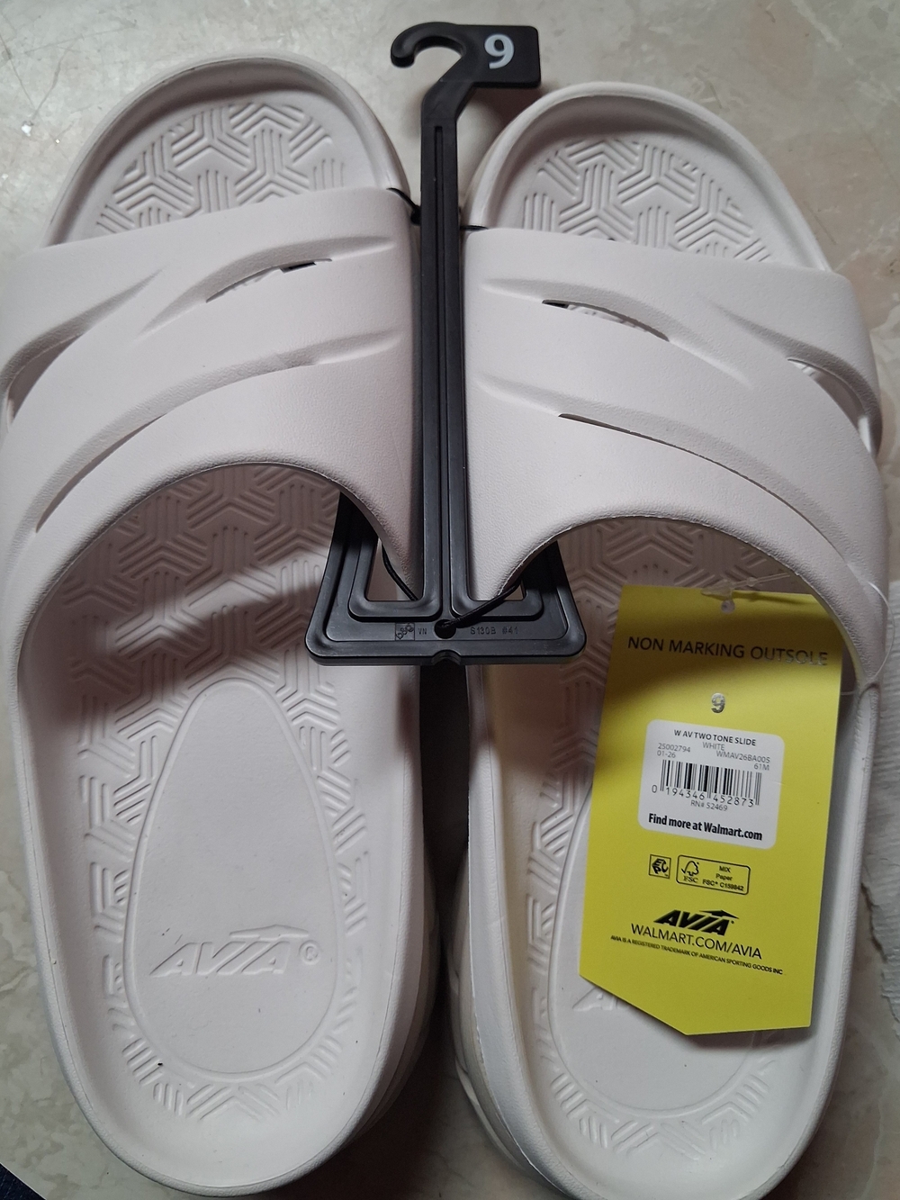 Avia Women’s Slide Sandals in Light Beige